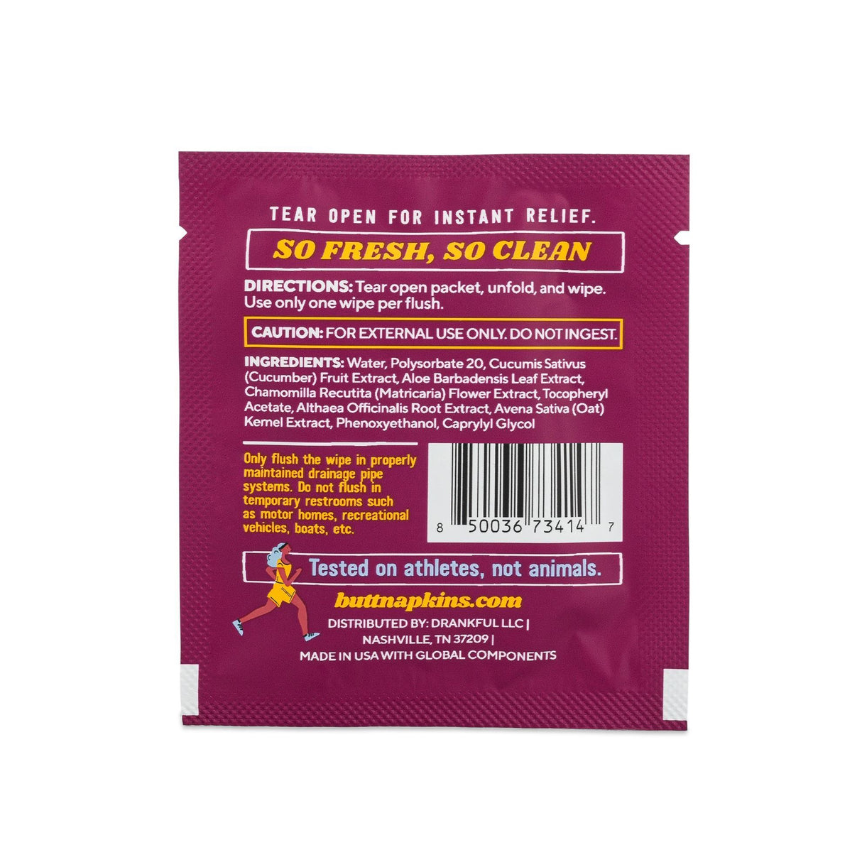 Butt Napkins - Running Wipes