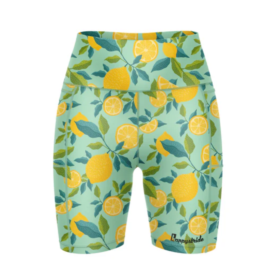 Happy Stride Fitted Shorts - Zest for Life