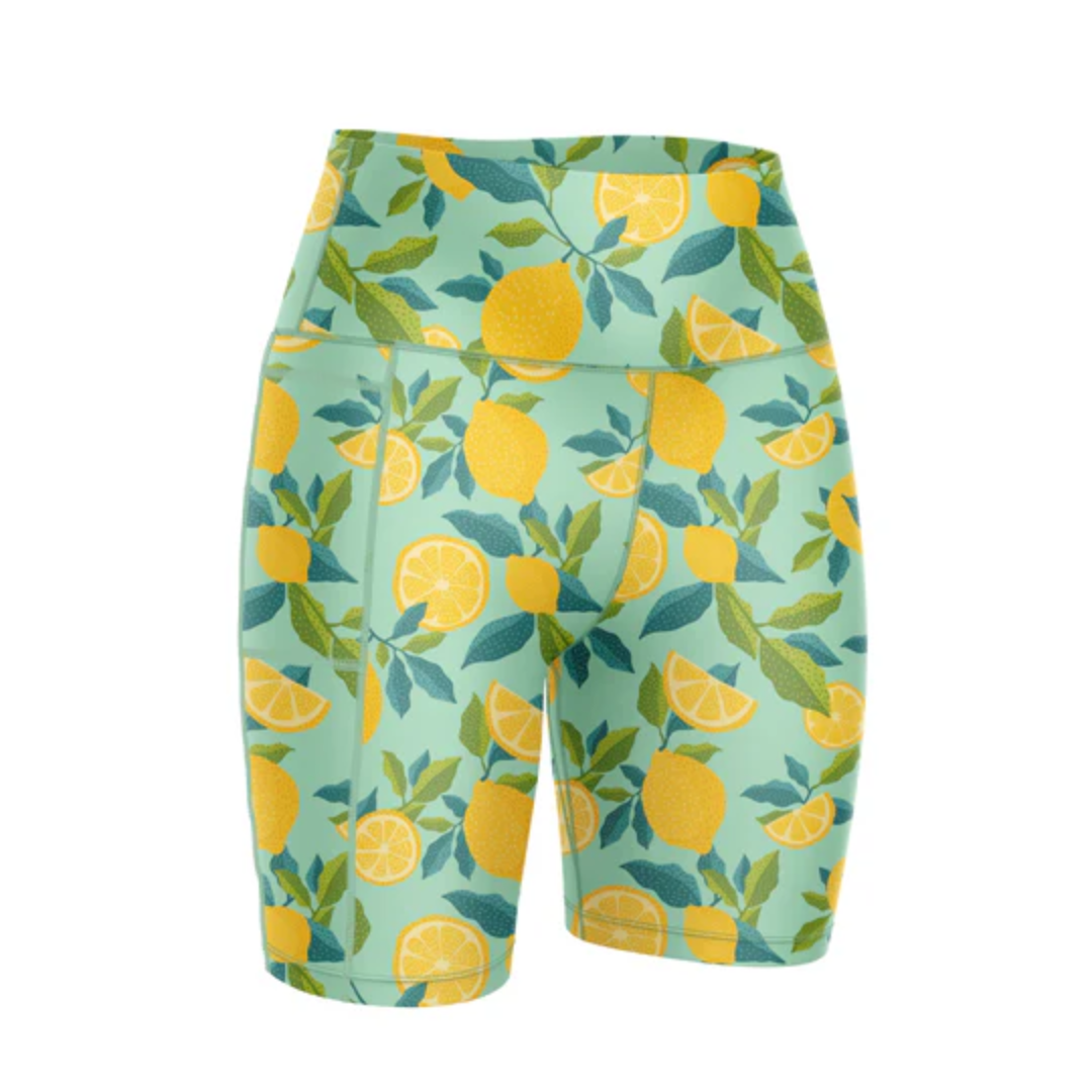 Happy Stride Fitted Shorts - Zest for Life
