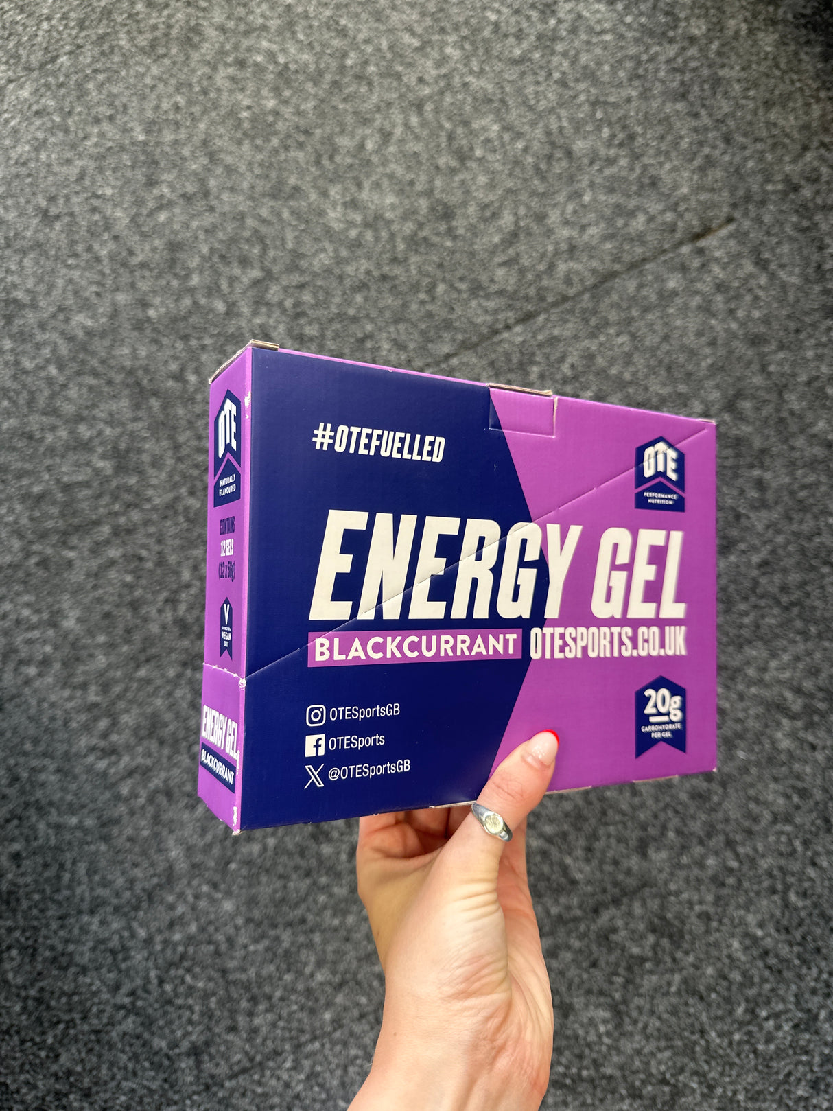 OTE Energy Gel Blackcurrant - Bulk Pack (12 Gels)