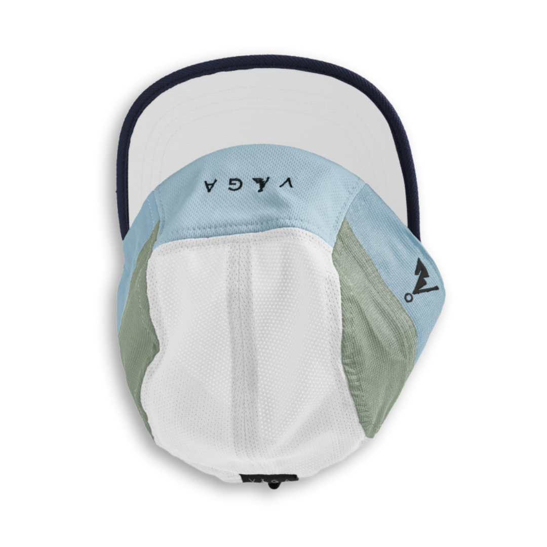 vaga club cap white pale blue eucalyptus green navy blue