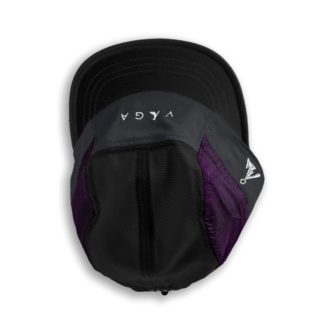 vaga club cap charcoal black plum postal blue