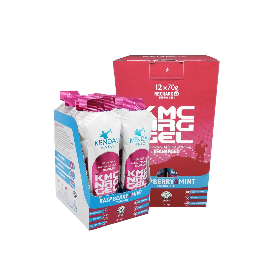 Kendal Mint Co Raspberry & Mint Energy Gel Bulk - 12 Pack