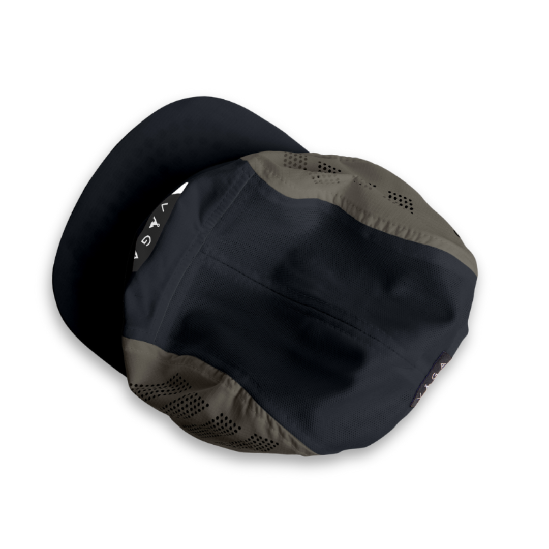 vaga wind resistant feather racing cap black charcoal