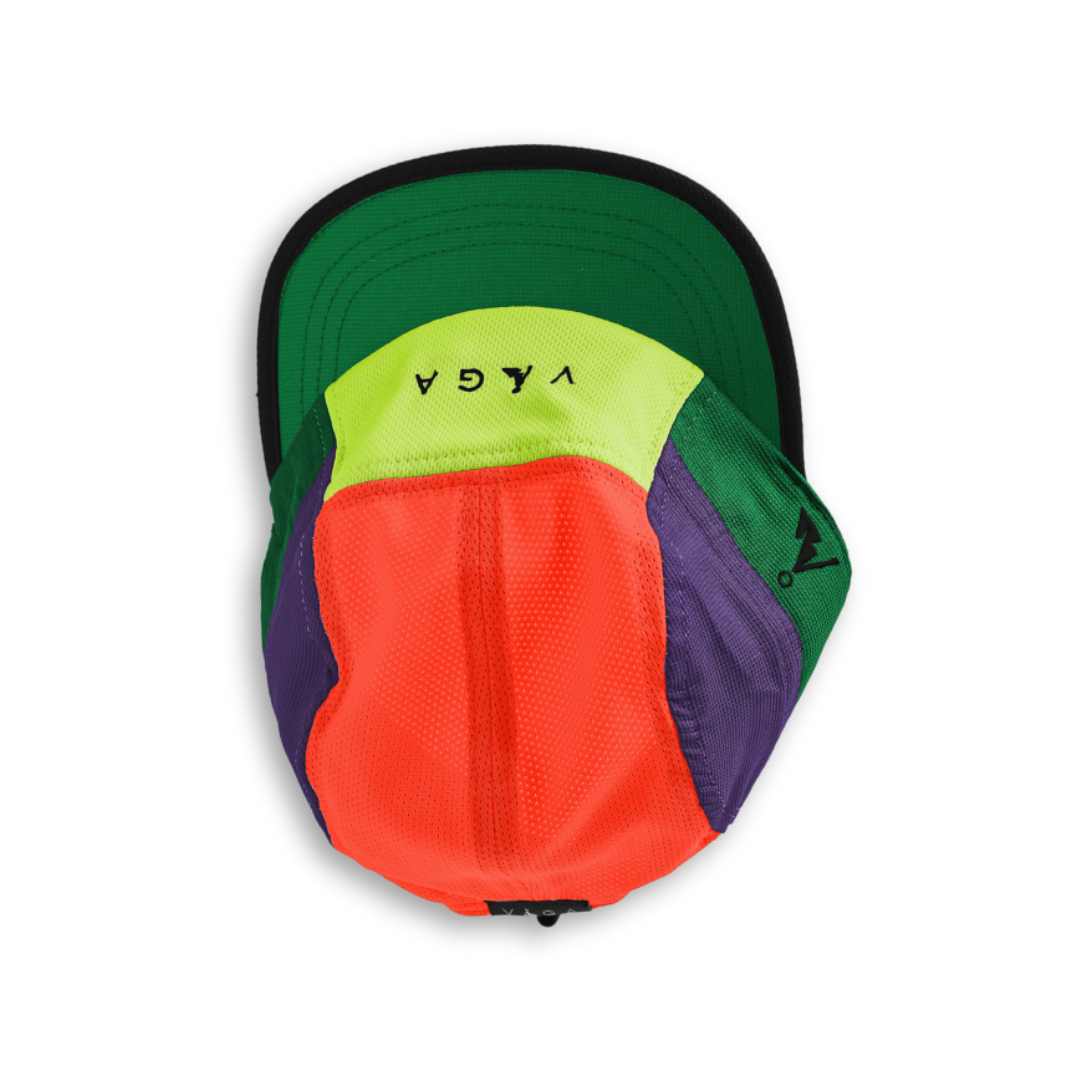 vaga club cap green purple neon orange