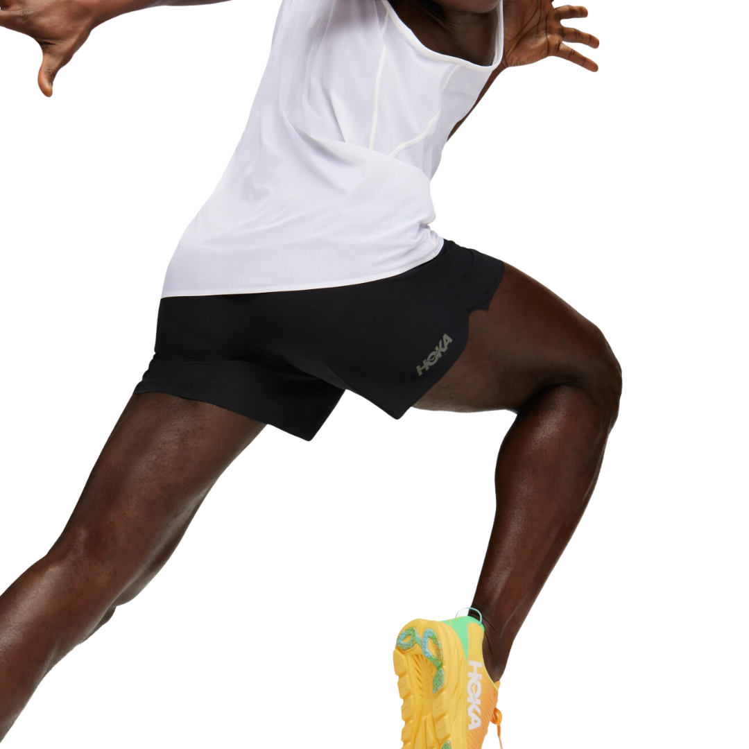 HOKA Mens Glide 5" Short with Brief