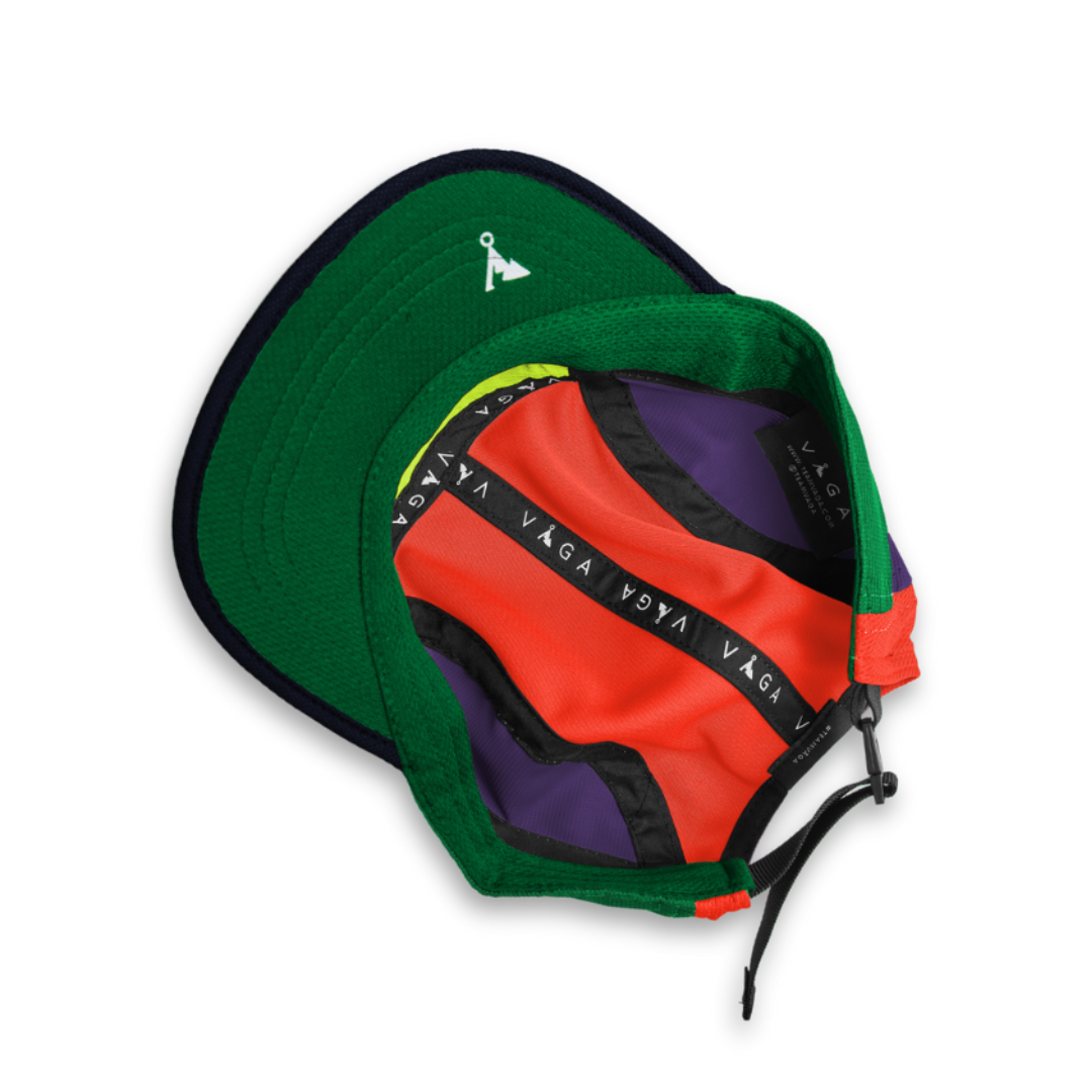 vaga club cap green purple neon orange