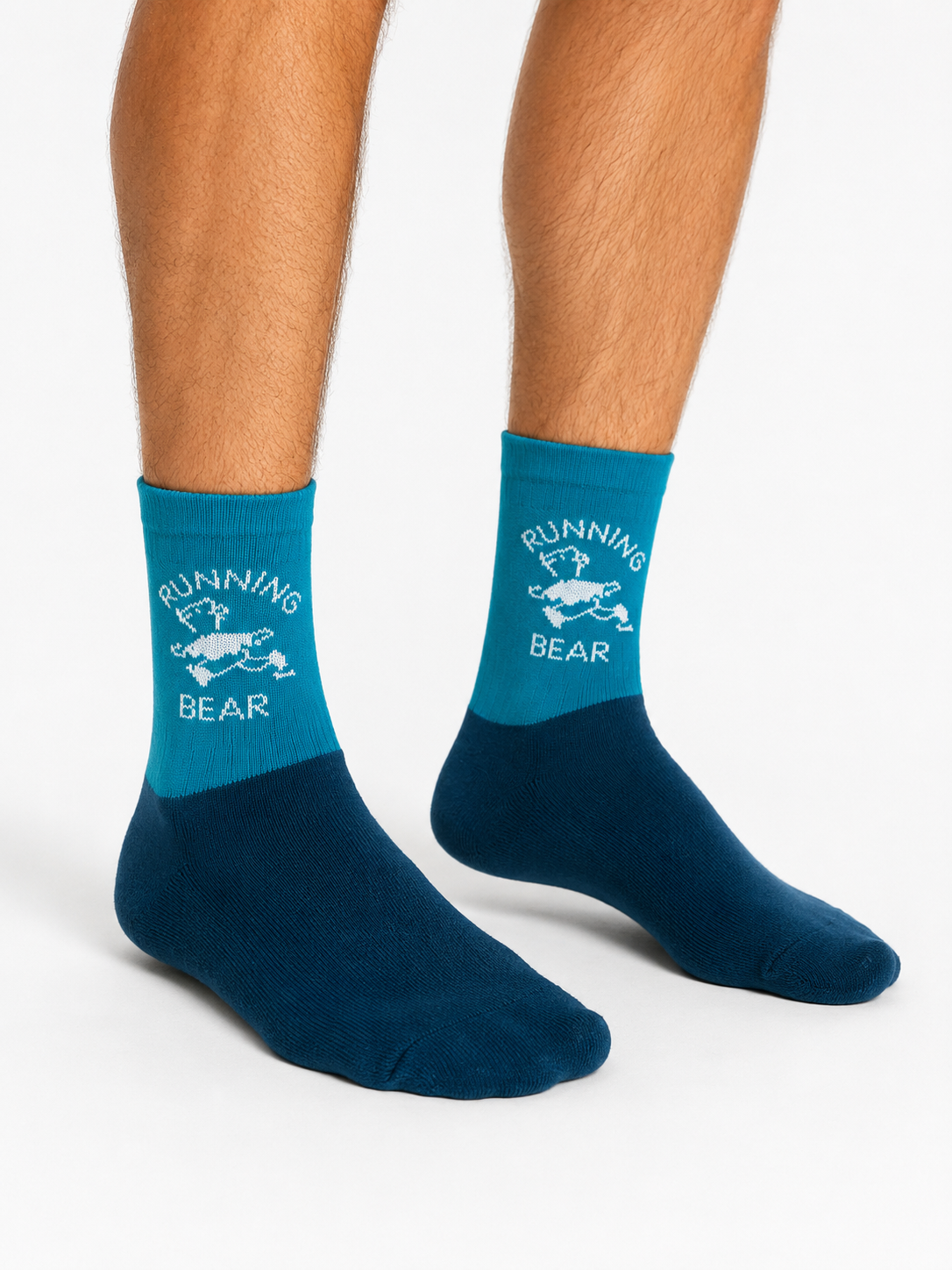 Running Bear Socks - Ocean