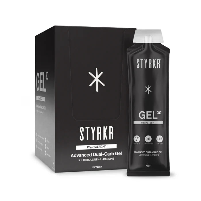 Styrkr GEL30 Dual-Carb Energy Gel - Berry Flavour - Bulk Box (12 Gels)