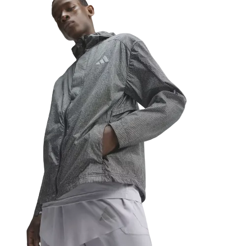 Adidas Mens Adi365 Full Reflective Jacket Grey