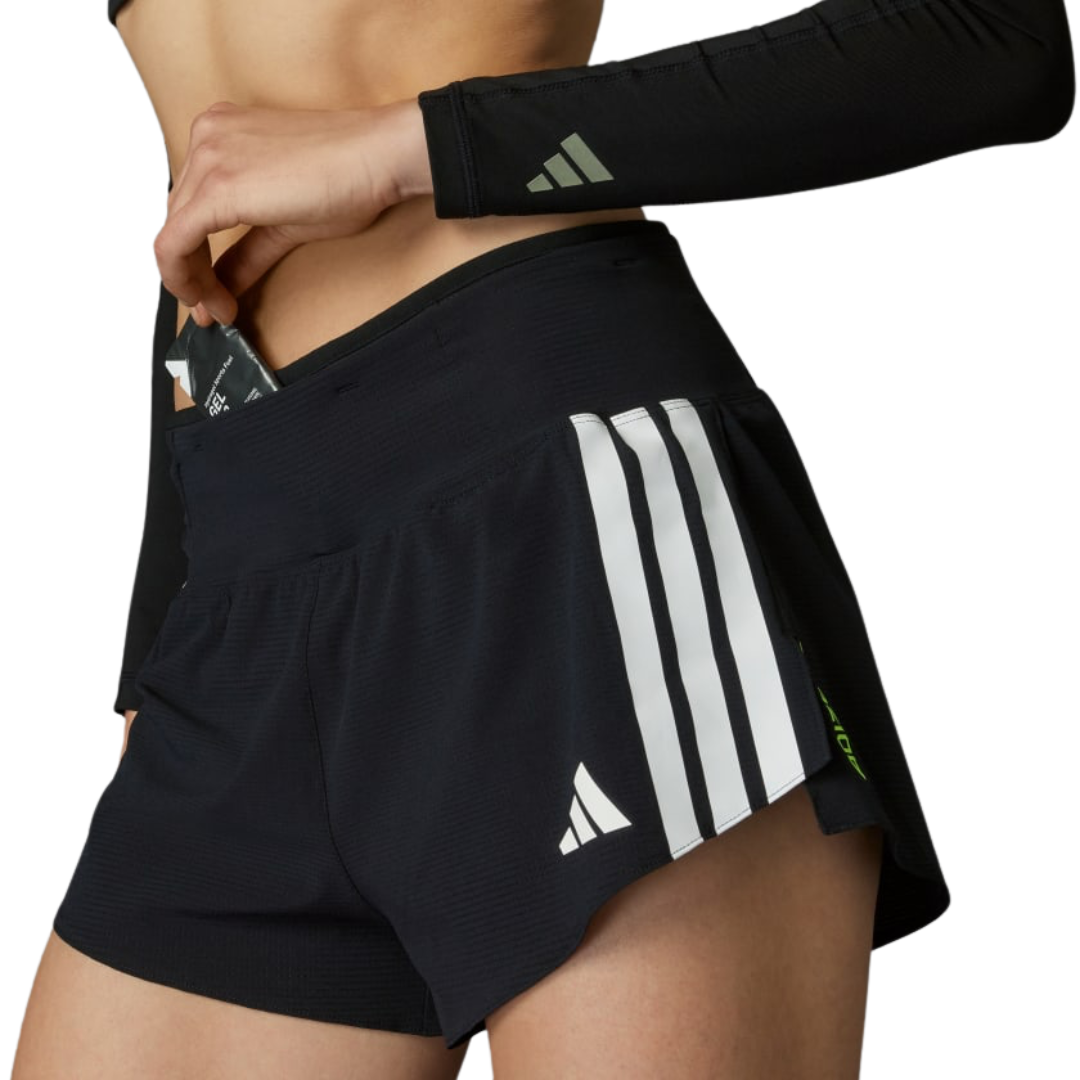 Adidas Womens Adizero Running Gel Pocket Shorts