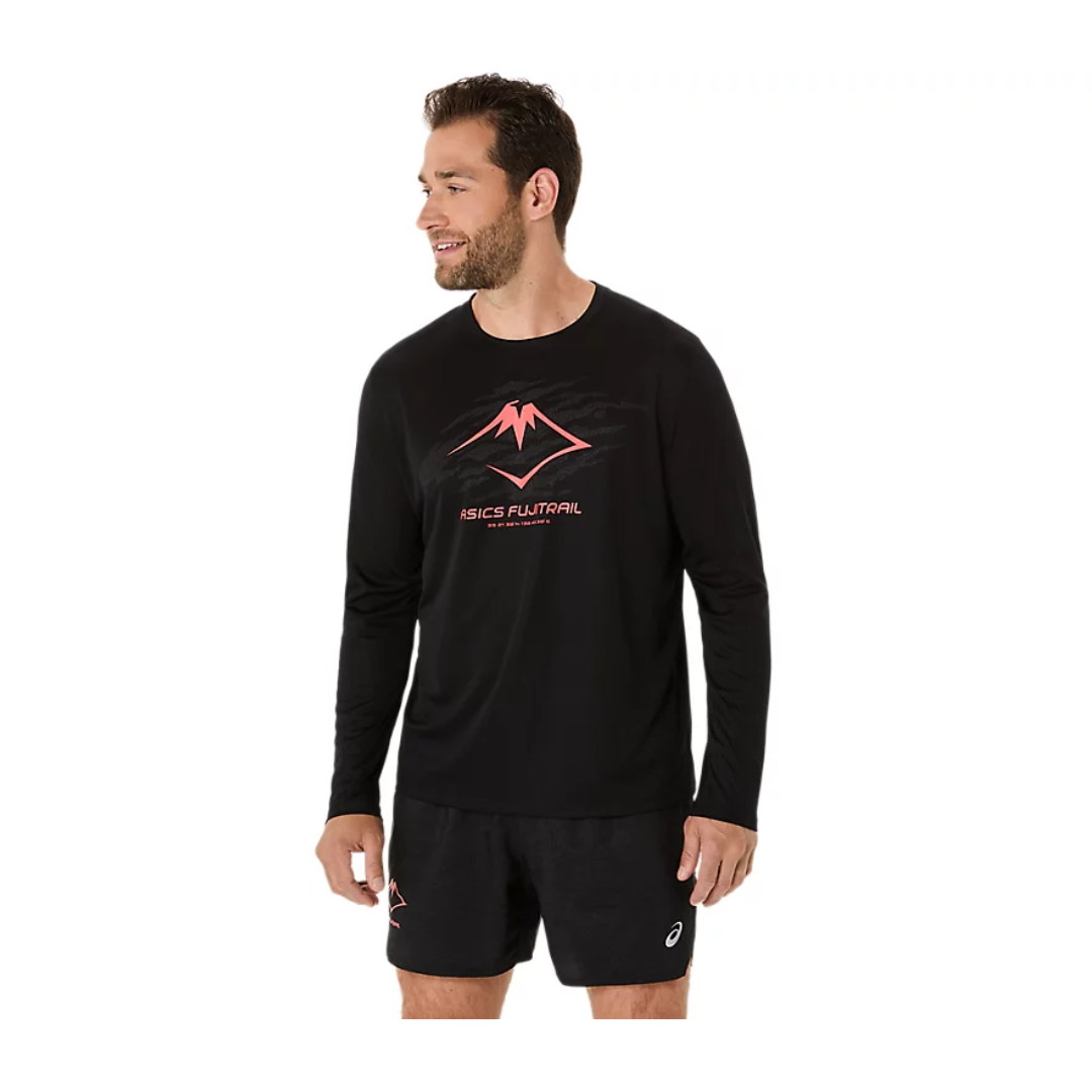 ASICS Mens FujiTrail Logo L/S Top SS25