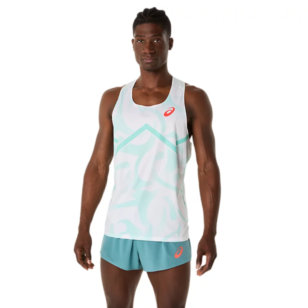 ASICS Mens Light Knit Graphic Singlet