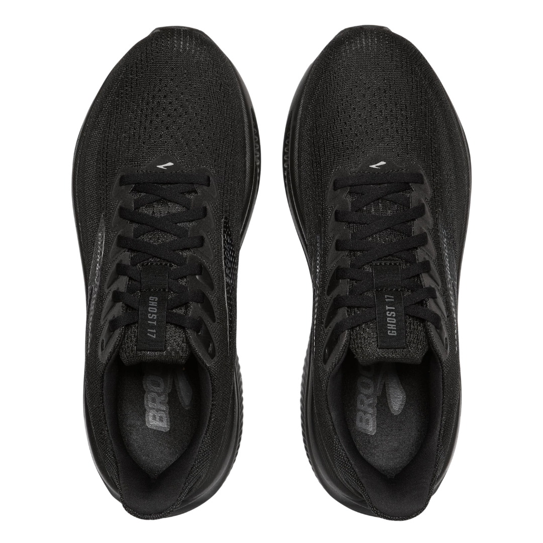Brooks Mens Ghost 17 Black Black Ebony 4