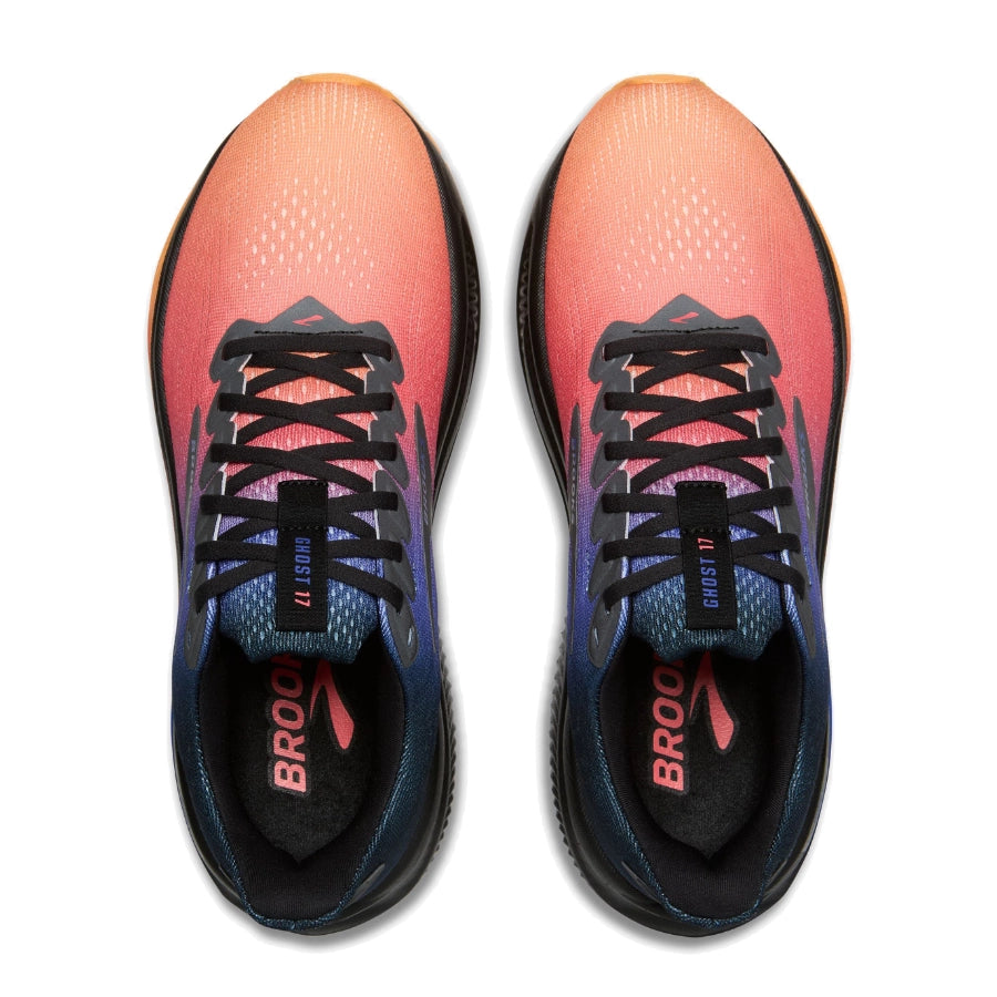 Brooks Mens Ghost 17 Neutral Night Blue Papaya4
