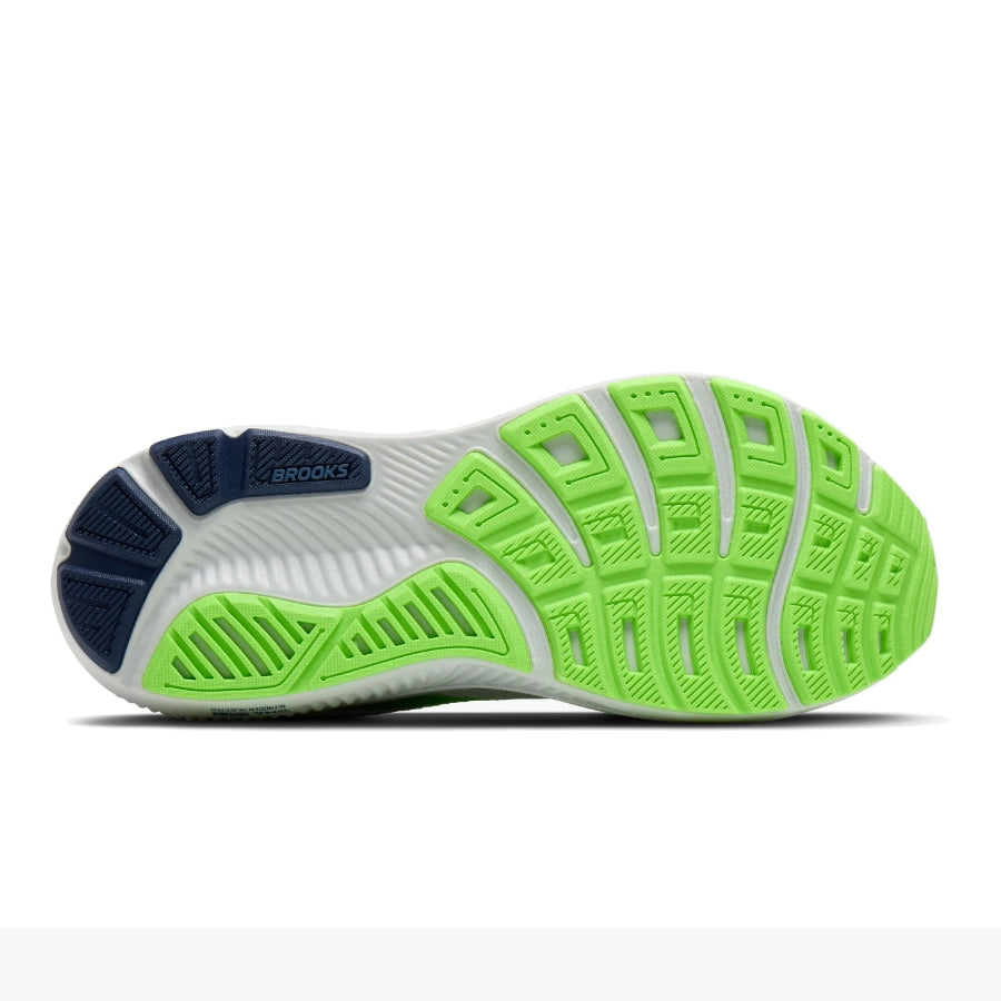 Brooks Mens Ghost 17 Neutral Oyster Beacon Blue Gecko
