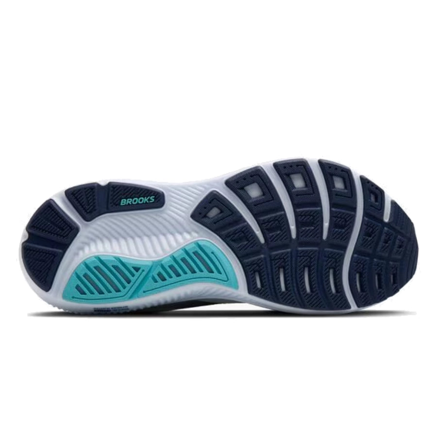 Brooks Mens Ghost 17 Neutral White Beacon Blue Ipanema