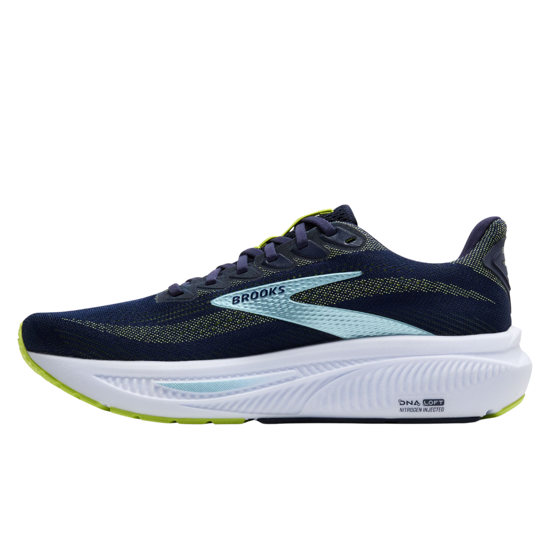Brooks Mens Ghost17 Peacoat Lime Blue 3