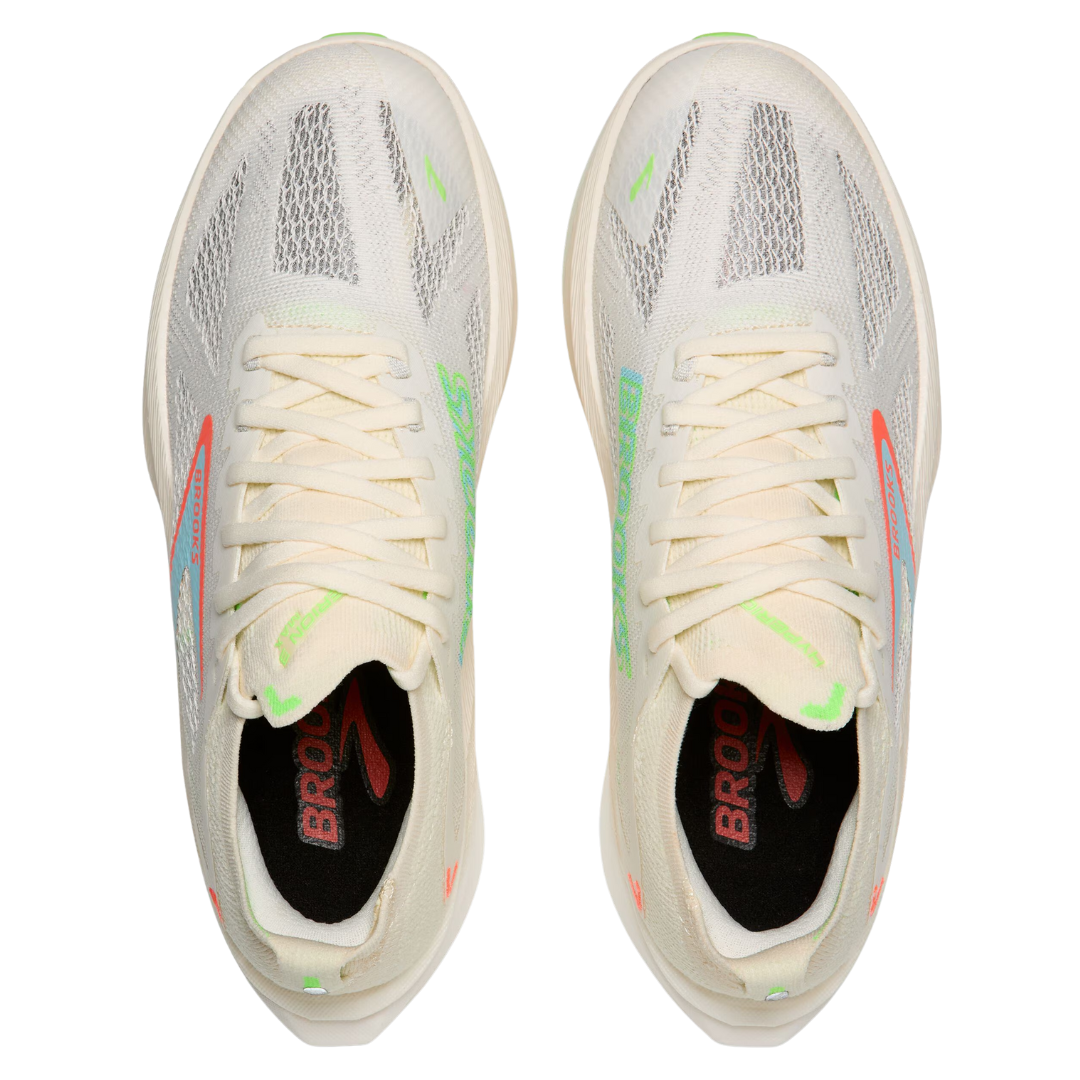 Brooks Mens HyperionMax3 Coconut GreenGecko PinkClay 4