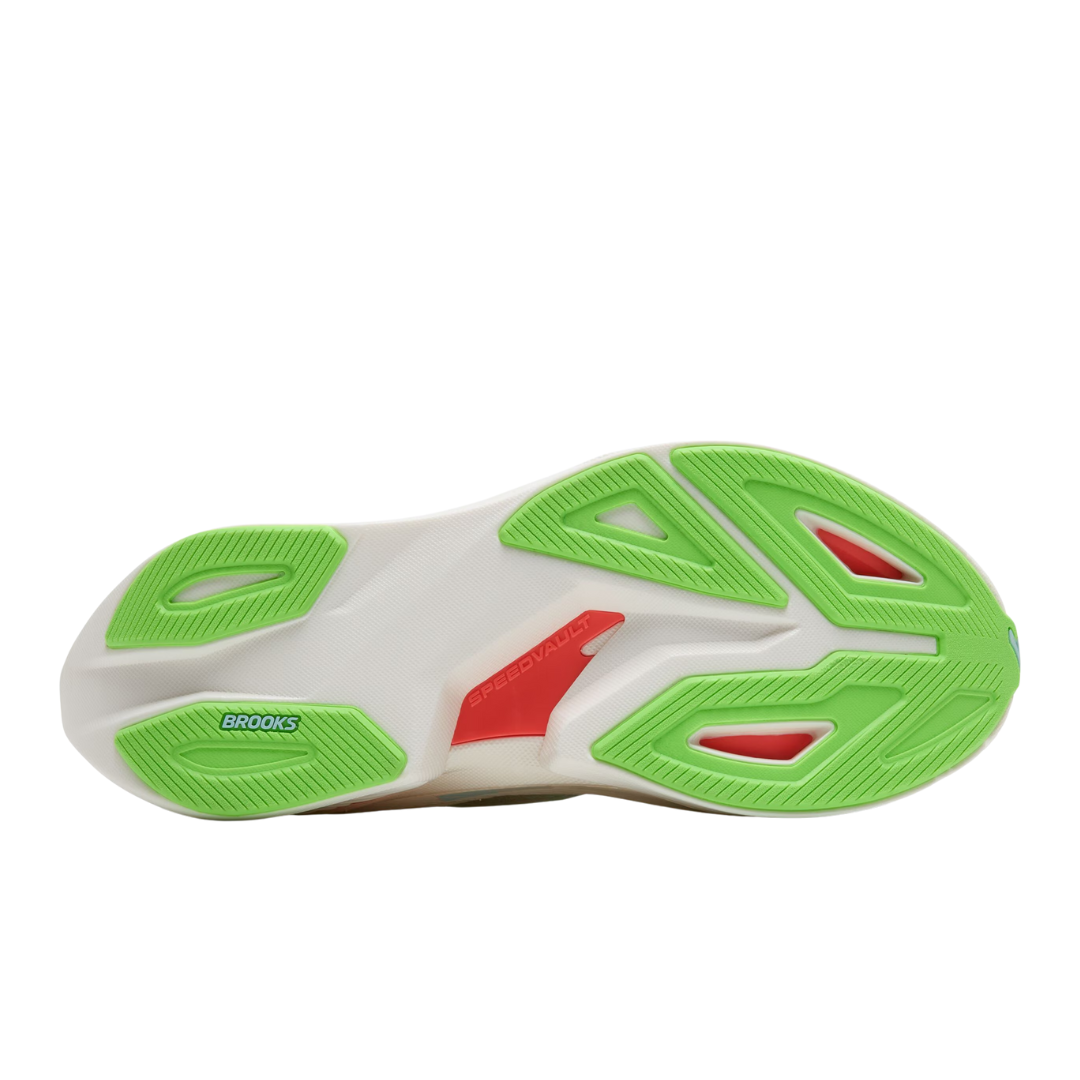 Brooks Mens HyperionMax3 Coconut GreenGecko PinkClay 6