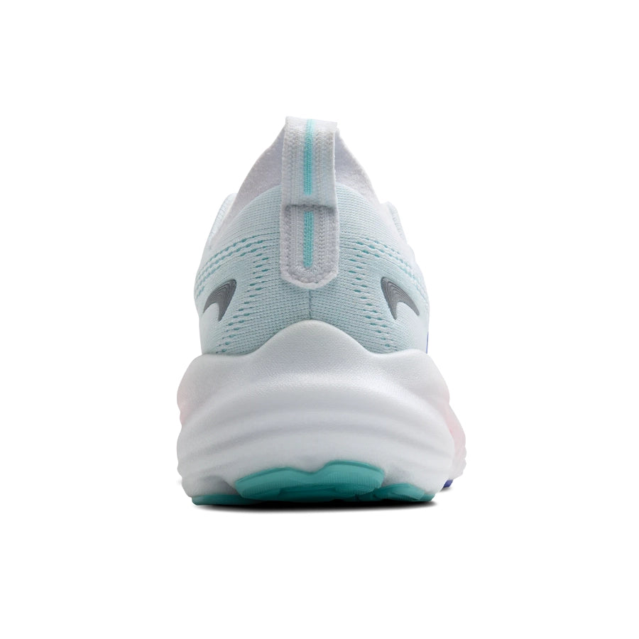 Brooks Womens Glycerin 22 Wide White Limpet Shell Amparo Blue