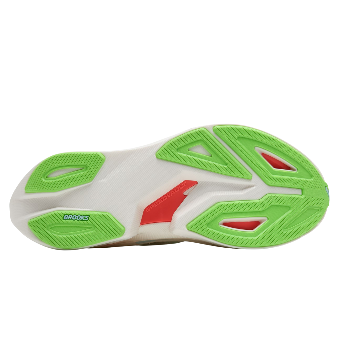 Brooks Womens HyperionMax3 Coconut GreenGecko PinkClay 6