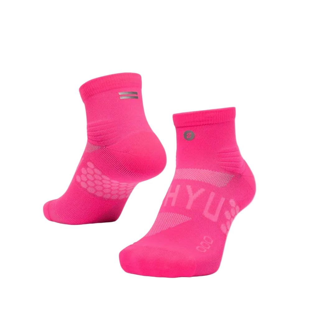 SHYU Racing Socks - Quarter Crew - Pink/Pink/Pink