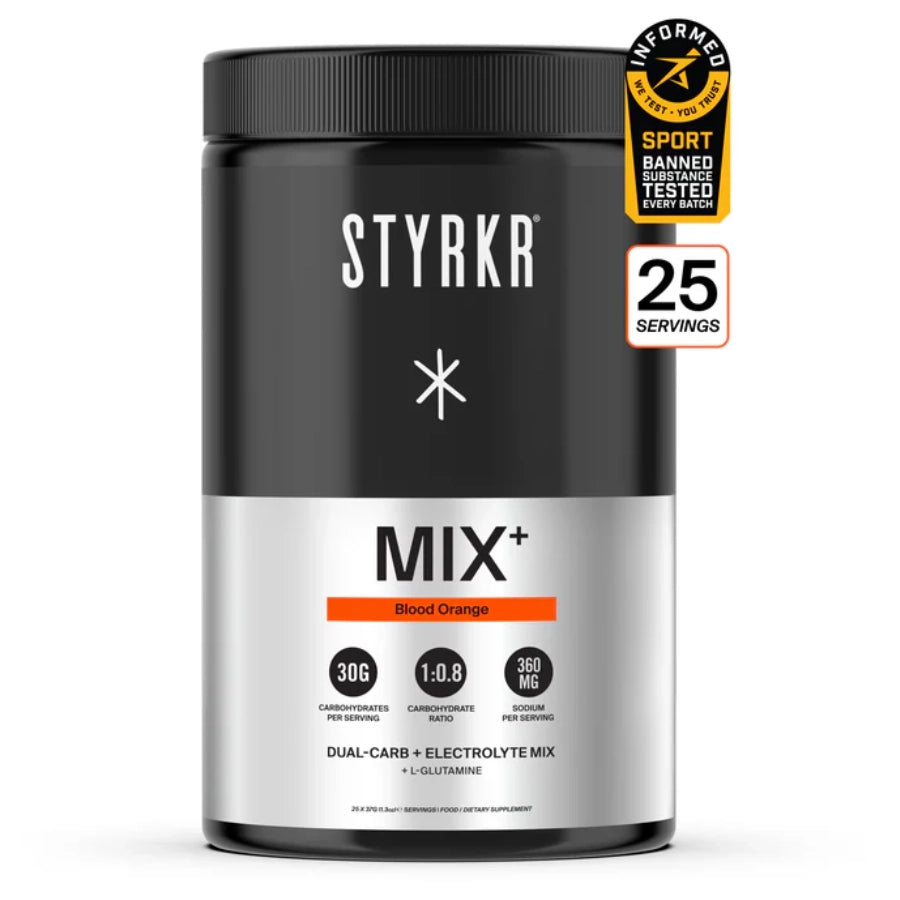 Styrkr MIX + Dual-Carb & Electrolyte Mix - Blood Orange