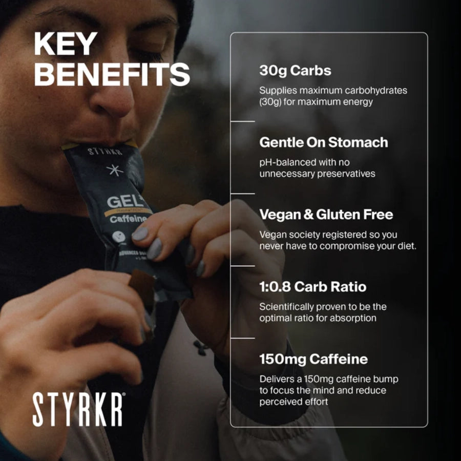 Styrkr GEL30 Caffeine Dual-Carb Energy Gel