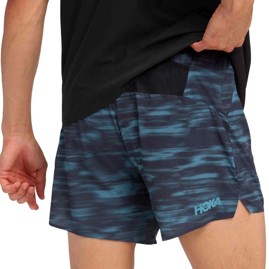 HOKA Mens Glide 5" Short with Brief