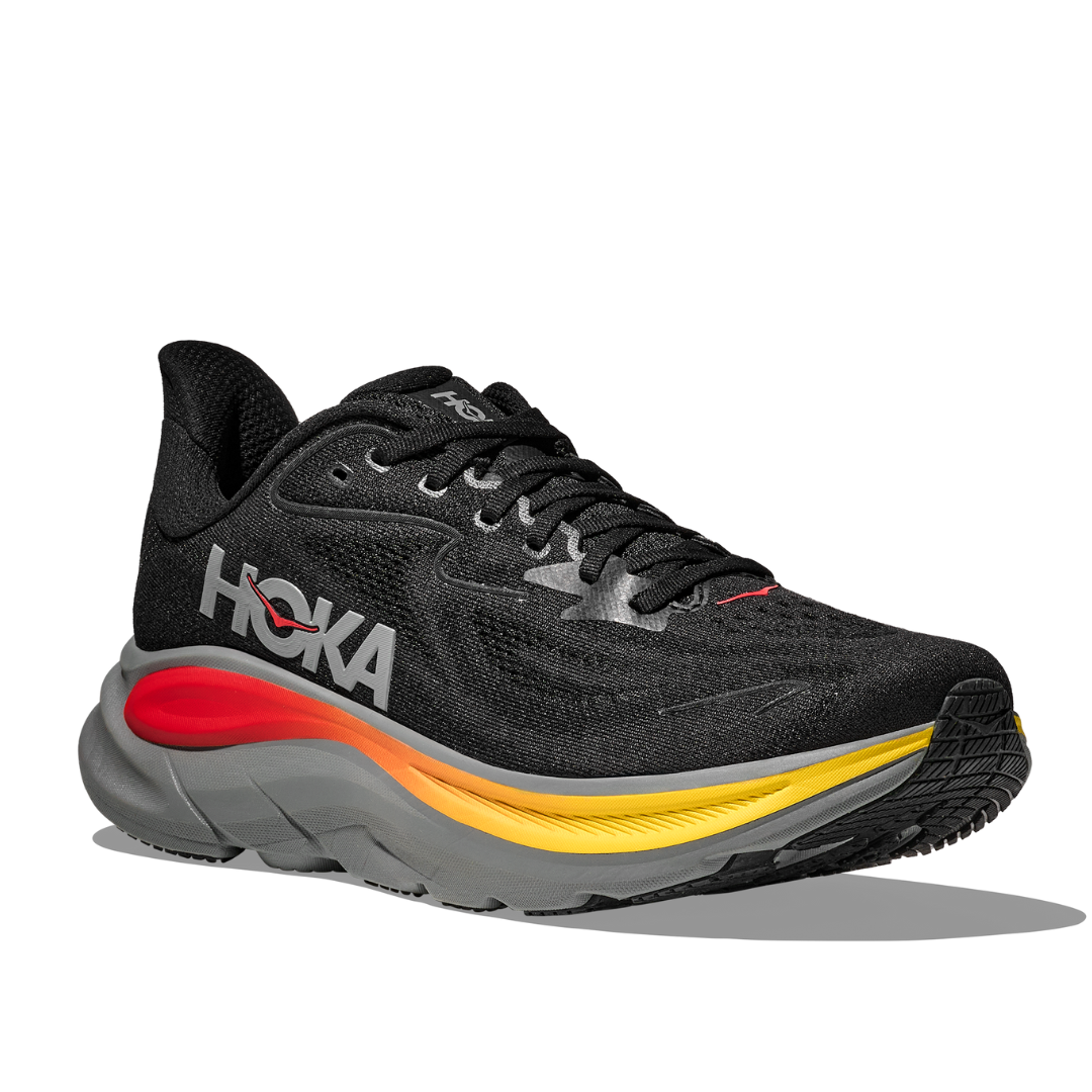 HOKA Mens Clifton 10 Black GalacticGrey 2