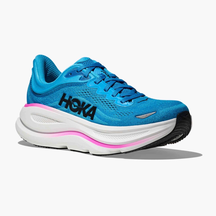 Hoka Bondi Skyward Blue Neon Fuchsia