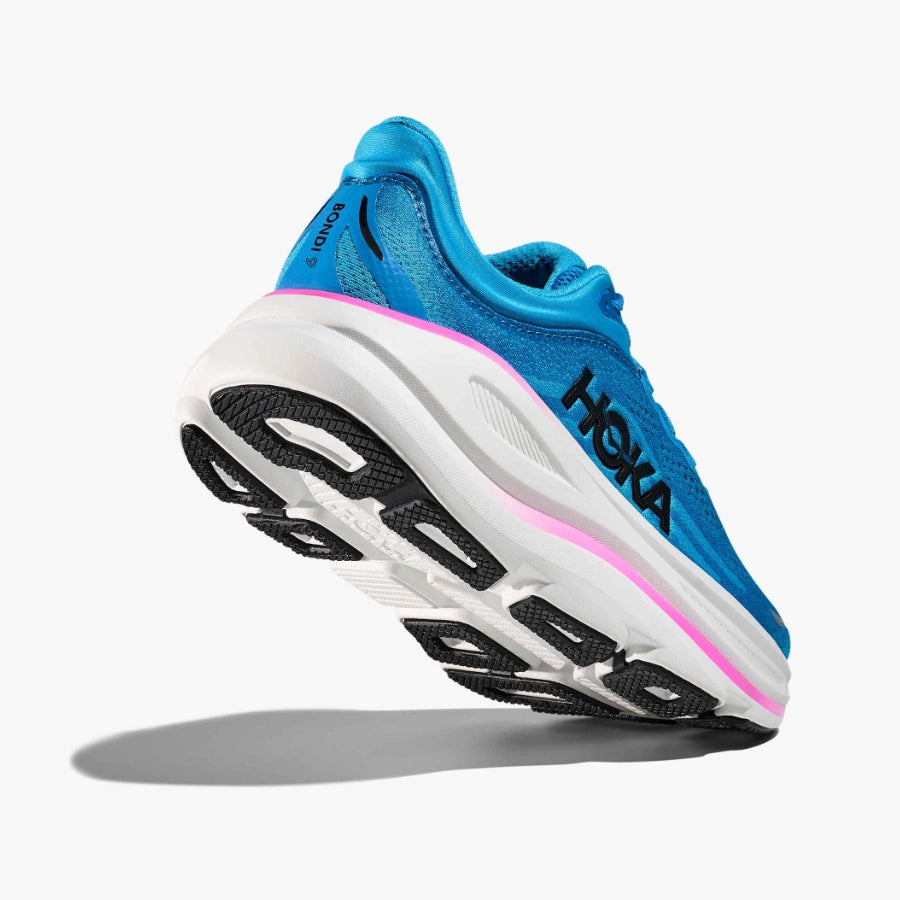 Hoka Womens Bondi 9 Blue Neon