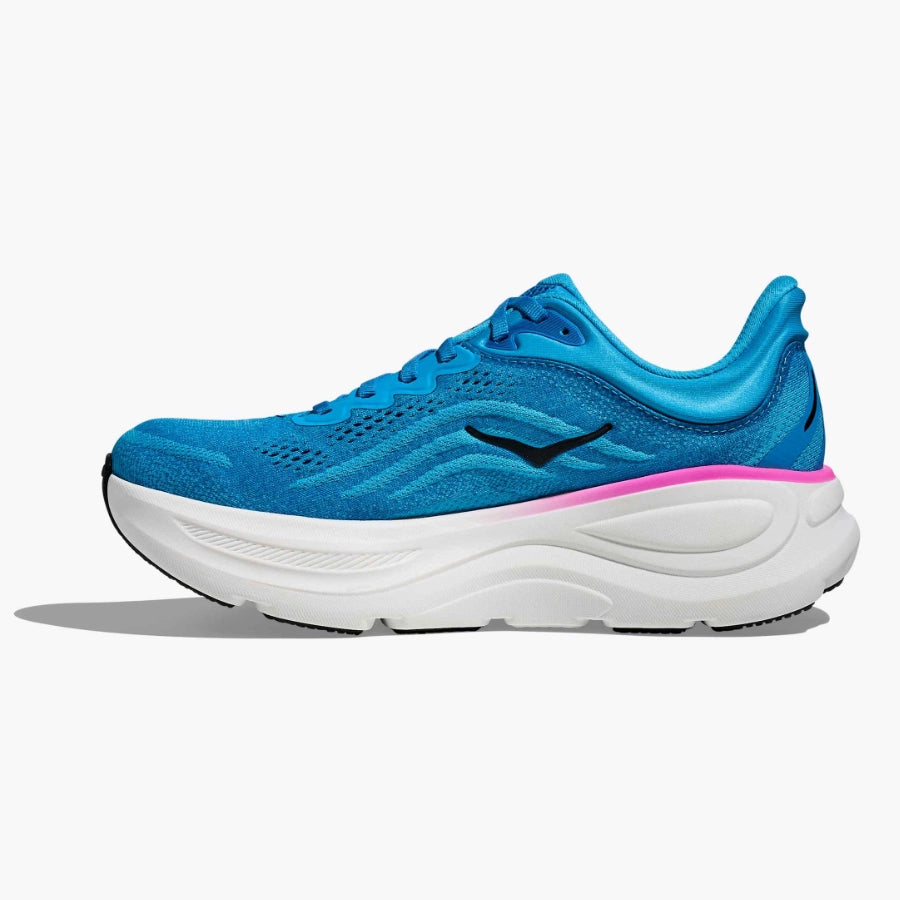 Hoka Womens Bondi 9 Skyward Blue Neon Fuchsia