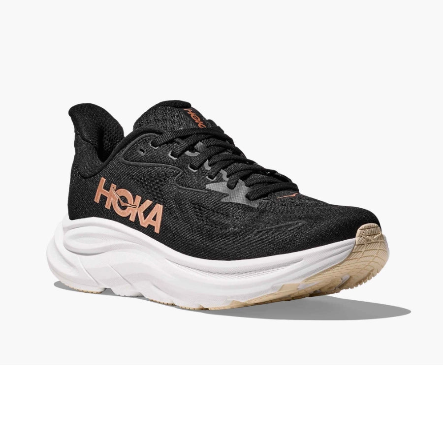 Hoka Womens Clifton 10 Black Rose Gold