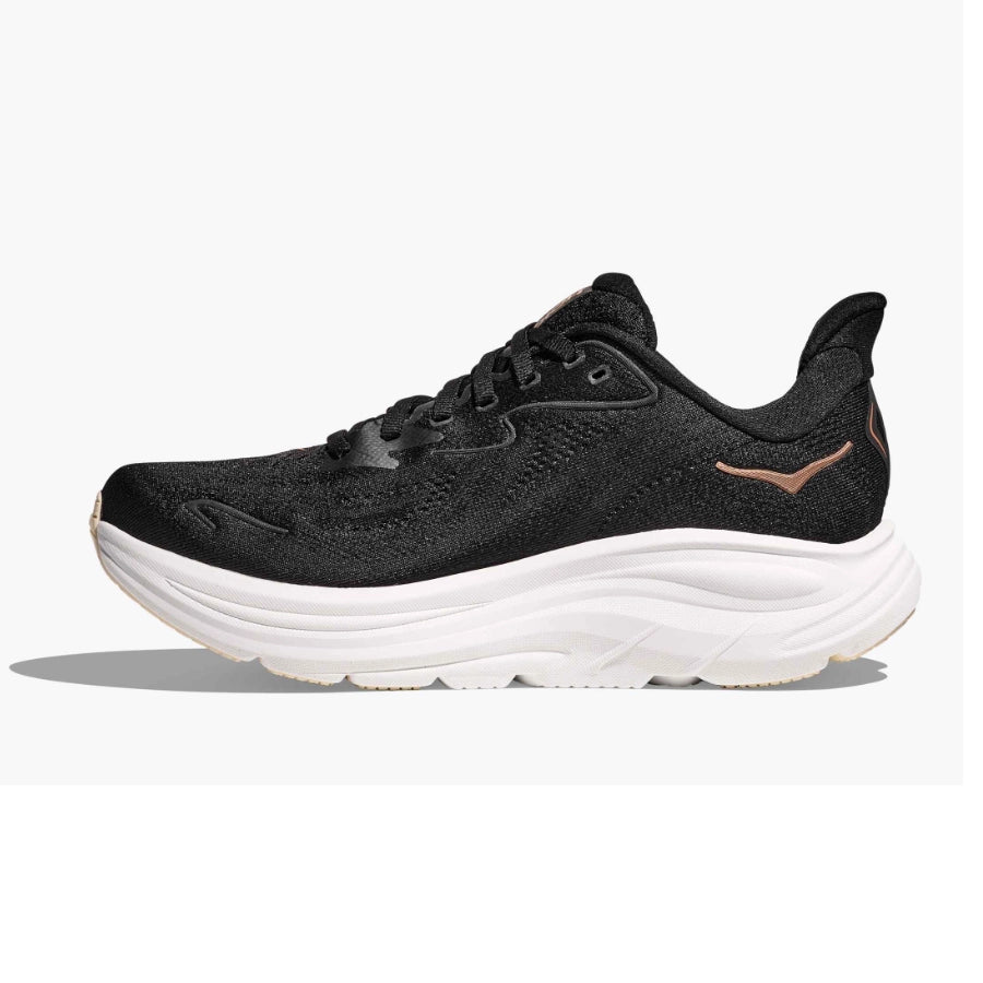 Hoka Womens Clifton 10 Neutral Black Rose Gold