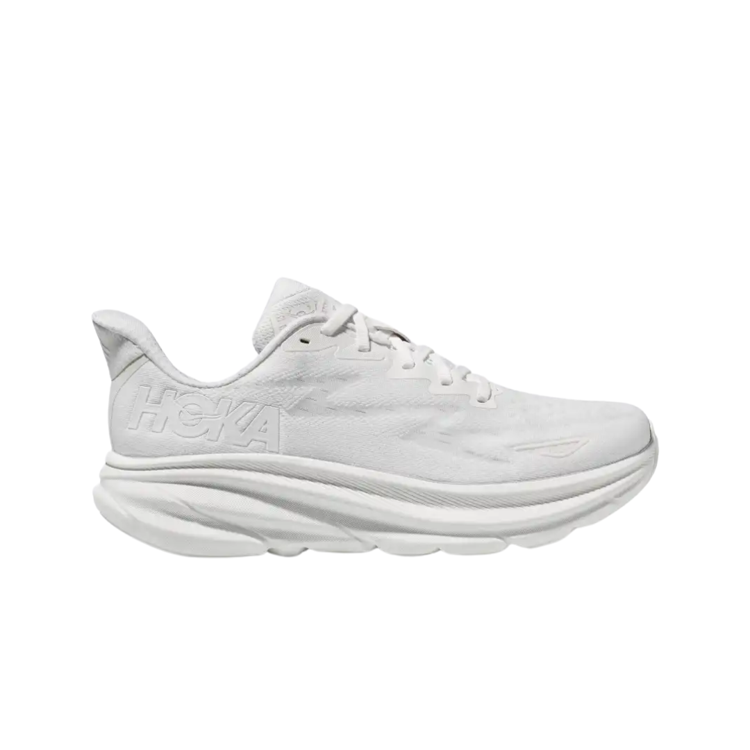 HOKA Mens Clifton 9 - Bright White - Neutral