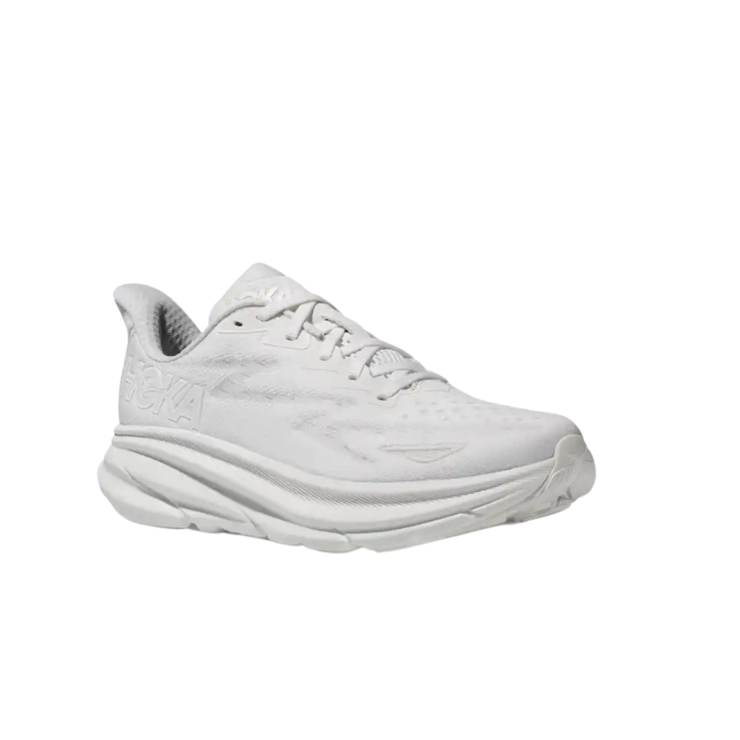 HOKA Mens Clifton 9 - Bright White - Neutral