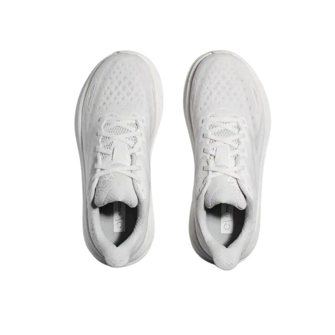 HOKA Mens Clifton 9 - Bright White - Neutral