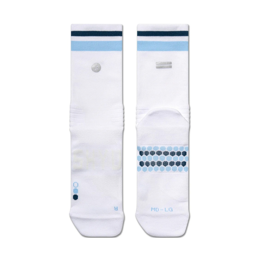 SHYU Racing Socks - Crew - White/Chapel/Hill
