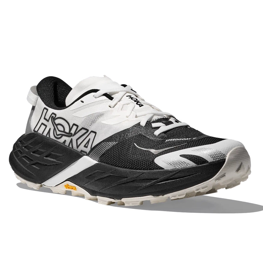 Mens Speedgoat 7 WIDE Black White