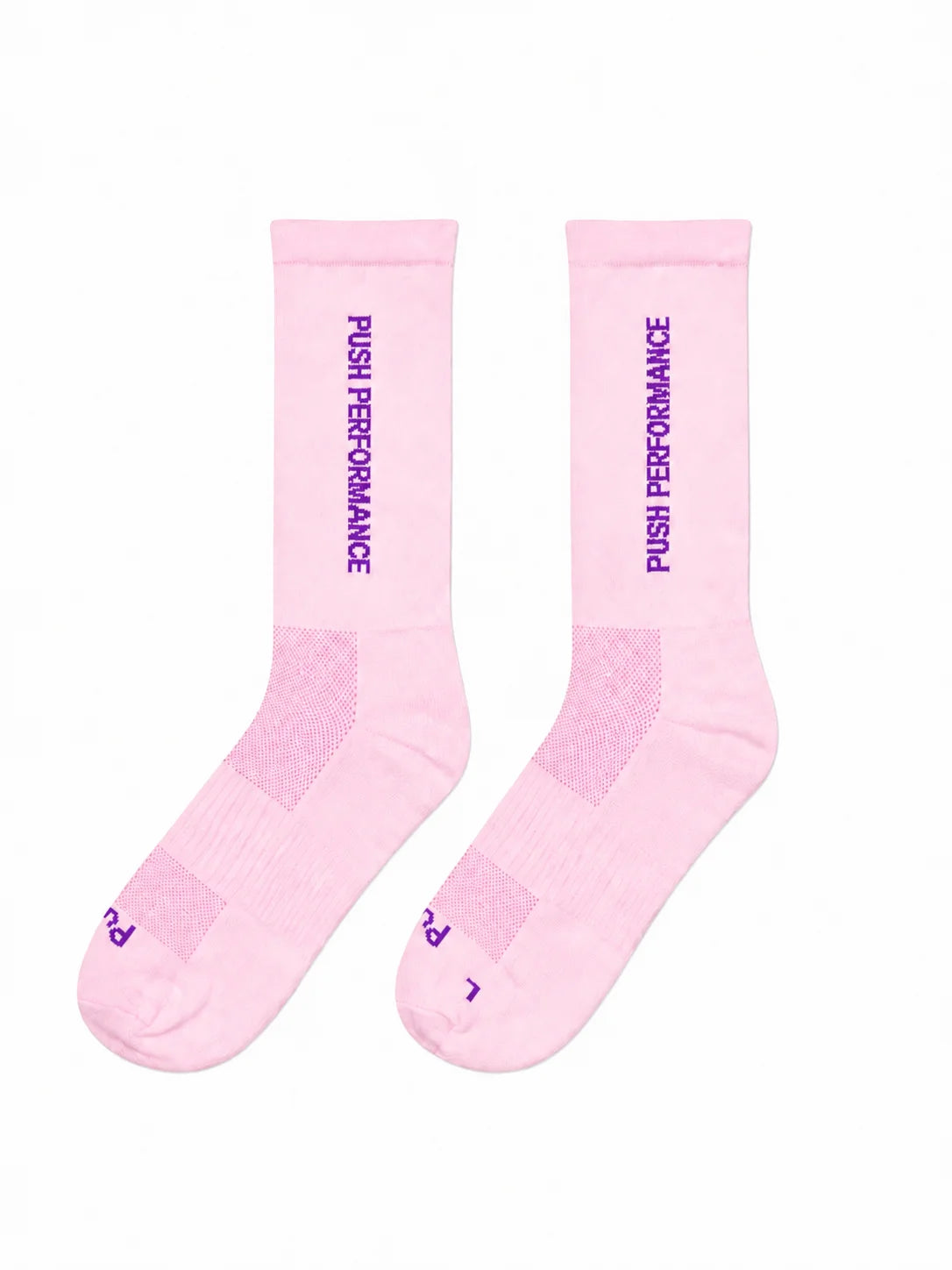 Push Performance Running Socks - Crew - Dusty Pink/Purple