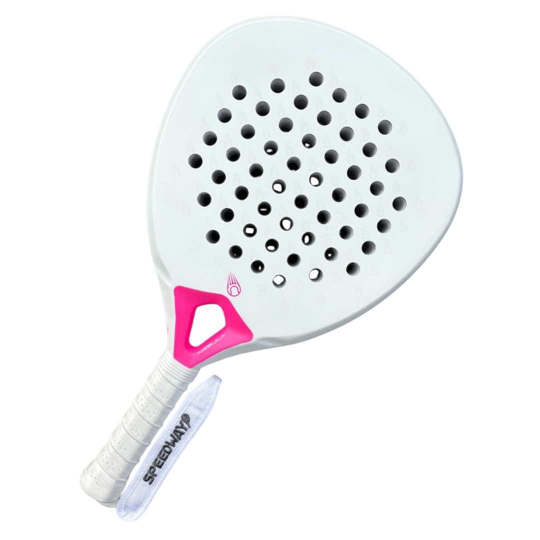 Speedway Nebula Racquet - White/ Neon Pink