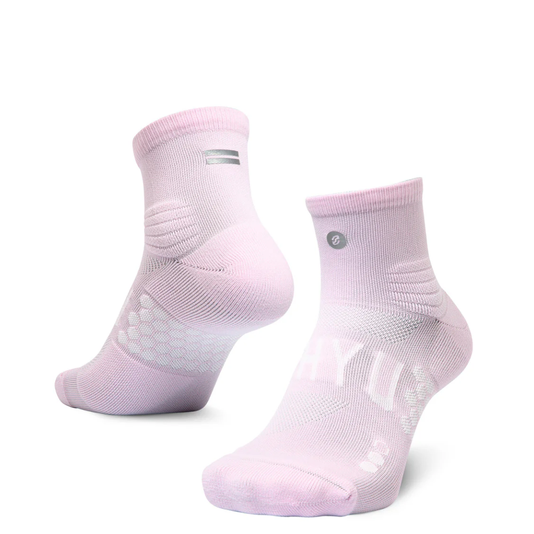 SHYU Racing Socks - Quarter Crew - Petal/ Petal/ Petal