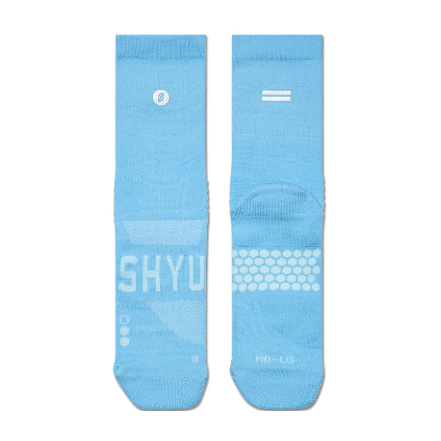 SHYU Racing Socks - Half Crew -Blue Blue Blue