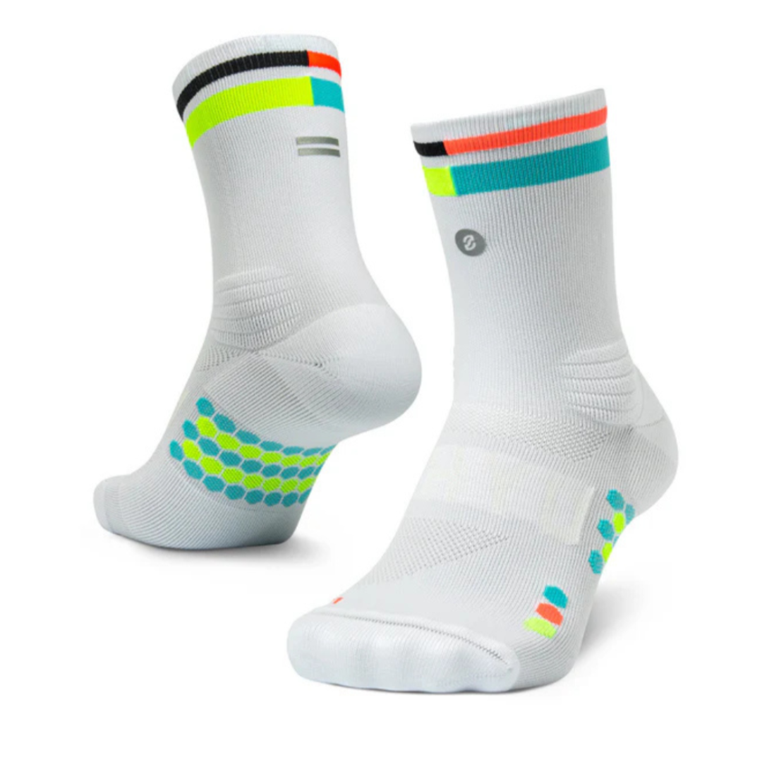 SHYU Racing Socks - Half Crew - White/Mute/Ant