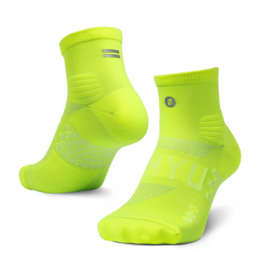 SHYU Racing Socks - Quarter Crew - Volt/Volt/Volt