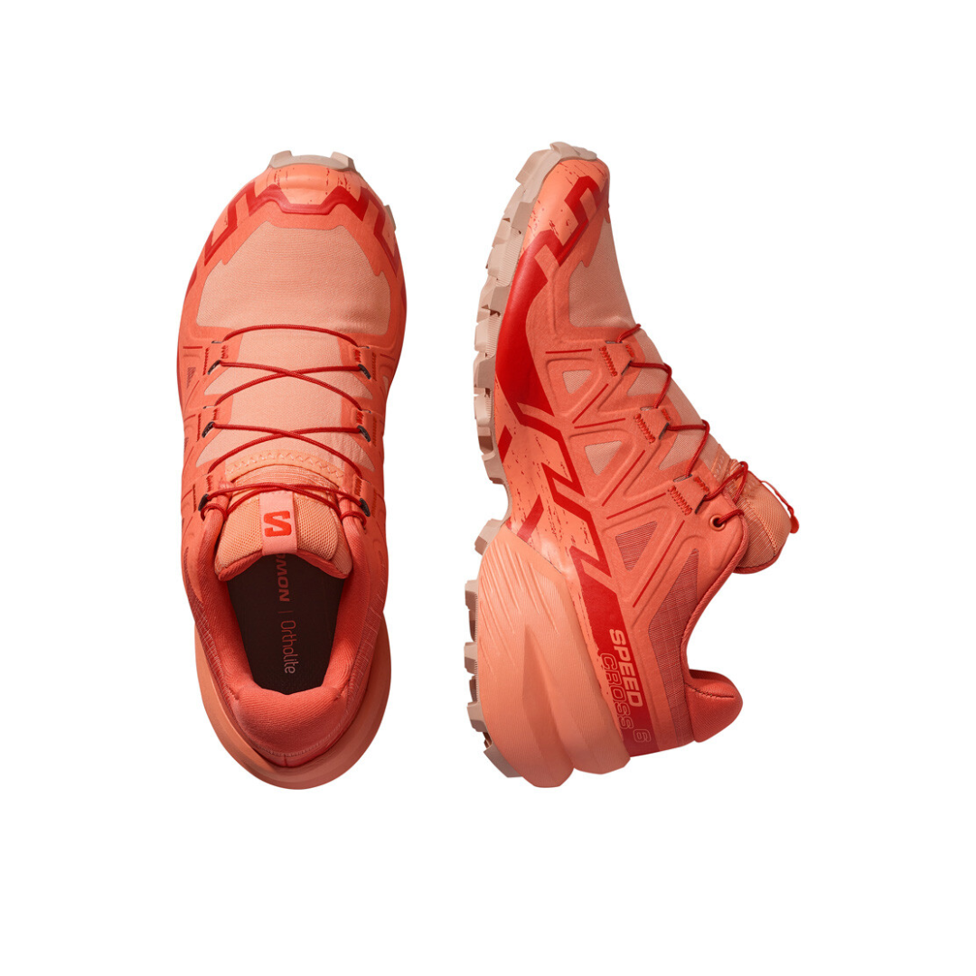 Salomon Womens Speedcross 6 Ember Glow Fusion Coral Flame Scarlet 5