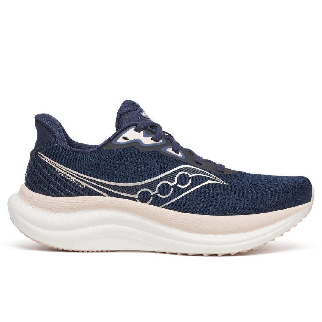 Saucony Womens Triumph 23 Navy Cameo 1