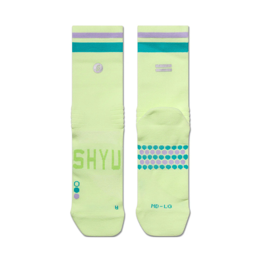 SHYU Racing Socks - Crew - Pear/Mermaid/Lilac